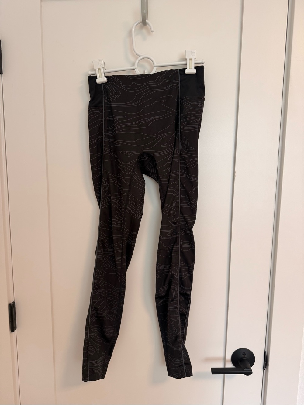ASICS Black Patterned High-Waist Leggings